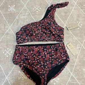 FINAL PRICE Albion pink ditzy bikini XXL